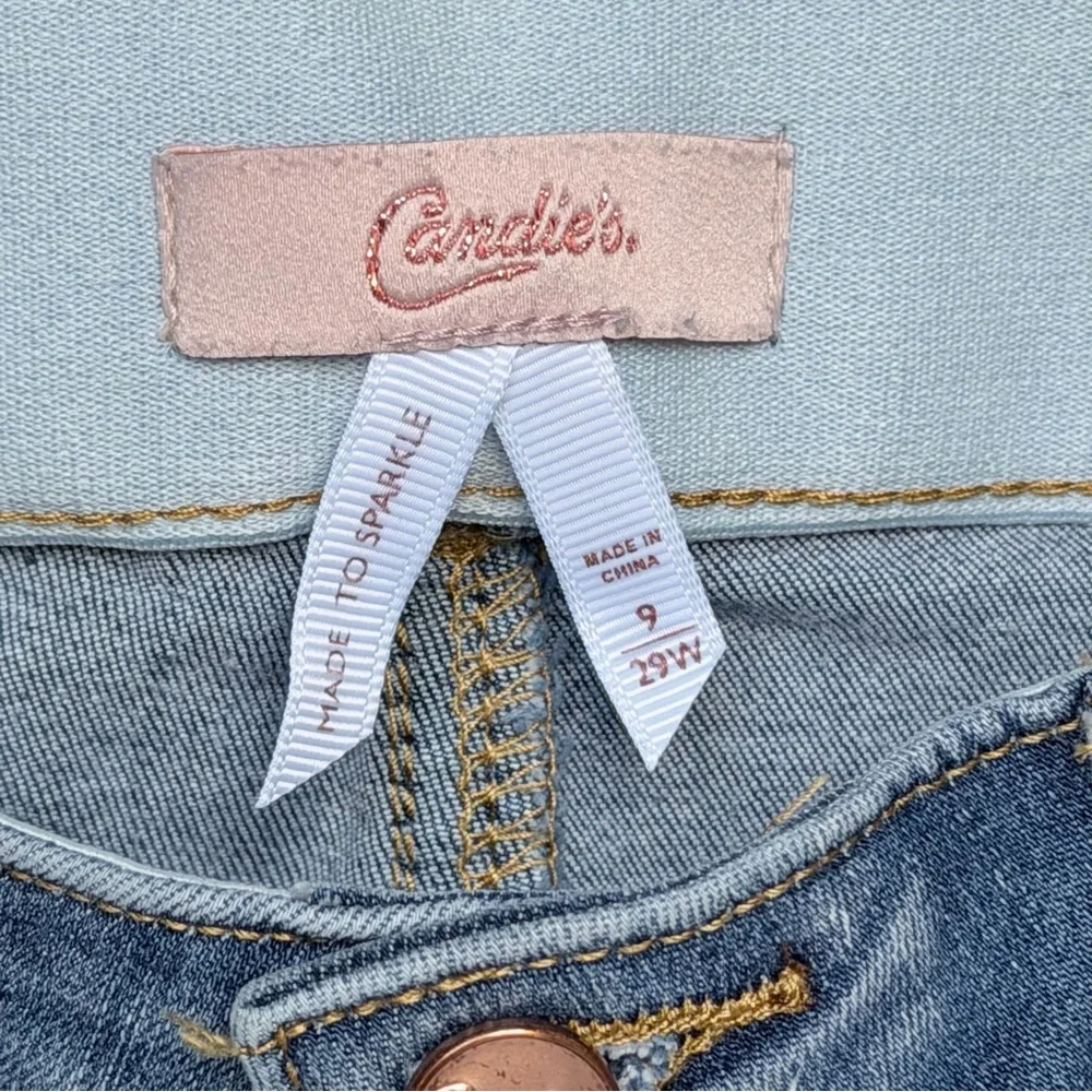Candie's Light Blue Skinny Jeans with Distress